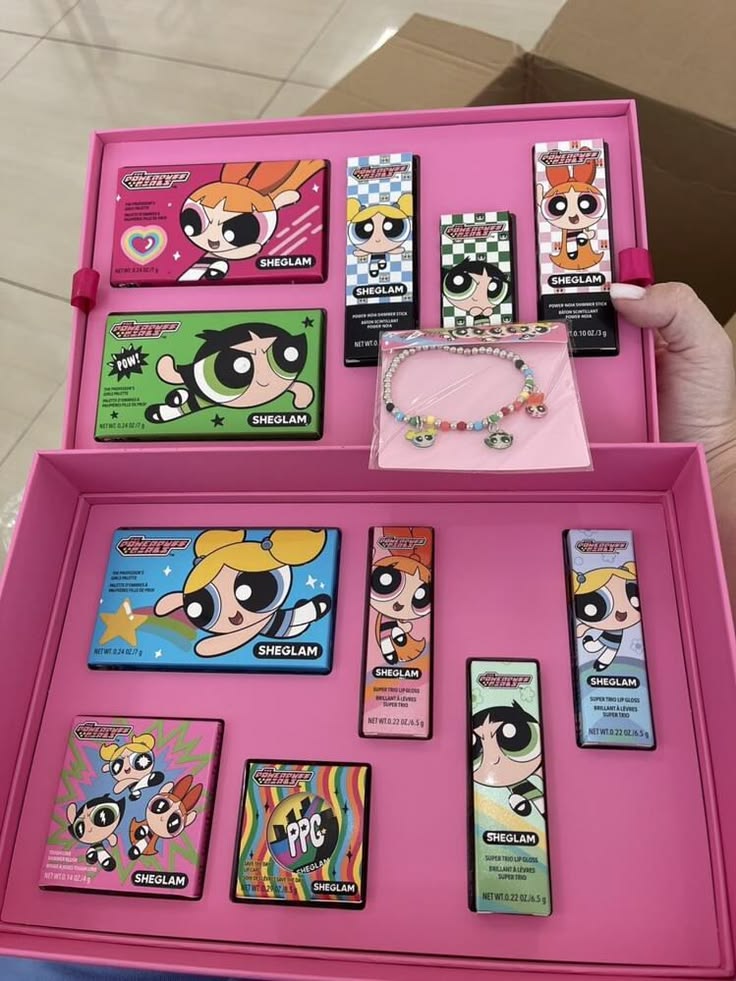 Sheglam×Powerpuffgirls makeup kit